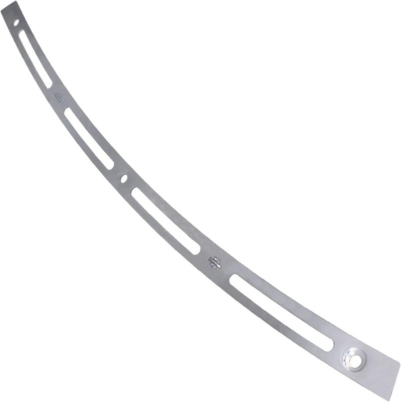 amavoler Windshield Trim Polished Stainless Slotted Compatible for Harley Touring Electra Street Glide Ultra Limited Tri Glide 1996-2013 - Image 1